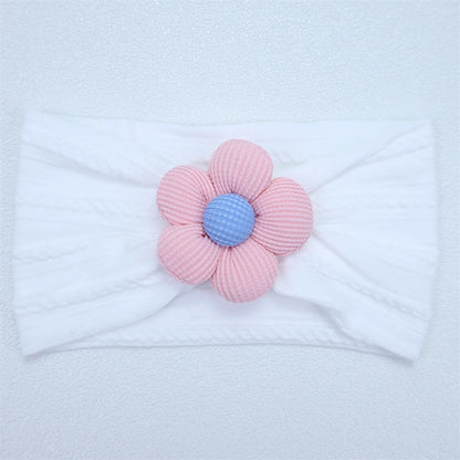New Flower Nylon Girl Hairband Elastic Soft Baby Headband for Children Turban Headwear for Newborn Baby Kids Hair Accessories