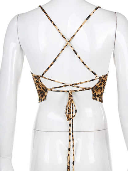 Leopard Pattern Women Tank Tops