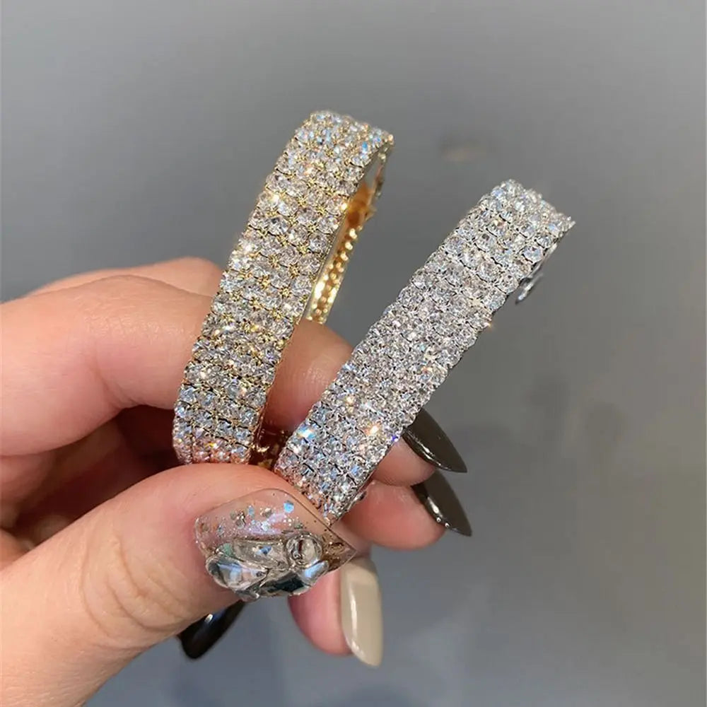 Fashion Girl Metal Rhinestone Hair Clips for Women Hair Barrettes Ponytail Clip Women's Hair Accessories Hairpin Girl Hair Clips