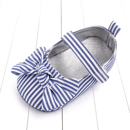 Baby Girl Princess Shoes Soft PU Classical Bowknot Beautiful