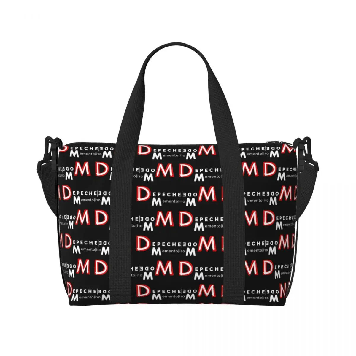 Custom Depeche Cool Mode Tote Bag Women Big Capacity DM Gym Beach Travel Bags