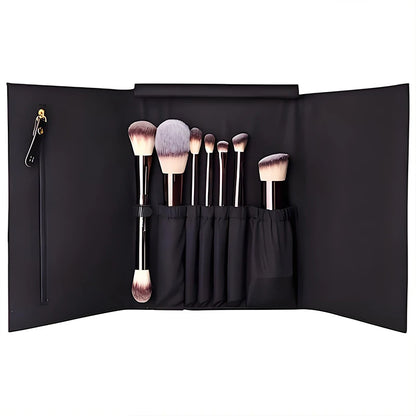 HOURGLASS Vegan brush travel brush set includes 7 brushes for the eye and face with a bag gift box packaging