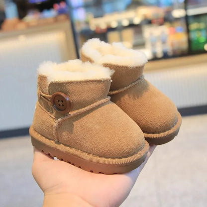 0-4 Years Baby Snow Boots Autumn Winter Toddler Boys Girls Warm Fur Shoes Infant First Walkers Fashion Design Baby Ankle Boots