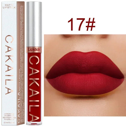 Matte Velvet Lip Glaze Long Lasting Silky Smooth Liquid Lipstick Not Easy To Fade Lip Gloss Makeup Sexy For Women Lip Tint