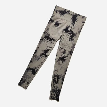 New Fashion Tie Dye Yoga Pants Gym Leggings Women Seamless High Waist Push