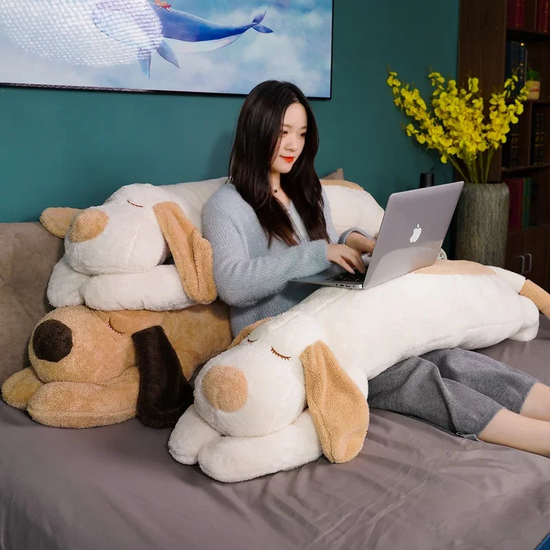 Giant Soft Dog Plush Toys Long Pillow High Quality Stuffed Animal Baby Appease Doll Home Decor Sofa Cushion Children Girl Gift
