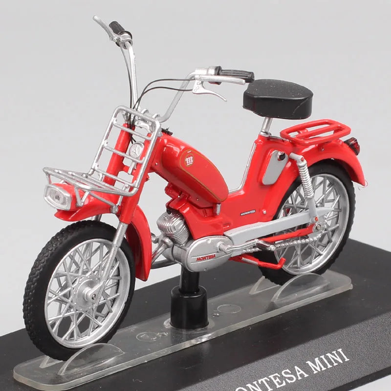 1/18 Scale Testi Militar Beta Boy Benelli Motorella Montesa Velosolex 2200 Malaguti Negrini Harvard Moped Model Bike Scooter Toy