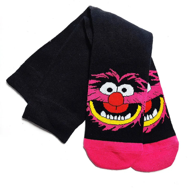 Simpsons Cartoon Anime Funny Socks Men Hip Hop Print Novelty Crazy Sokken Hip Hop Unisex Comfortable Skateboard Happy Meias