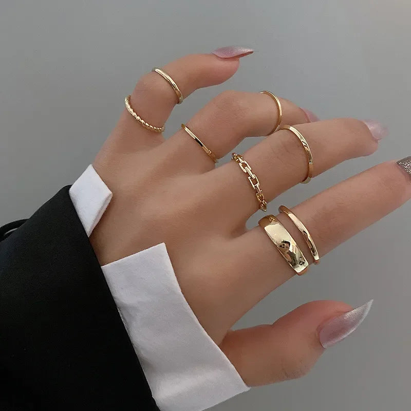7pcs Jewelry Rings Set