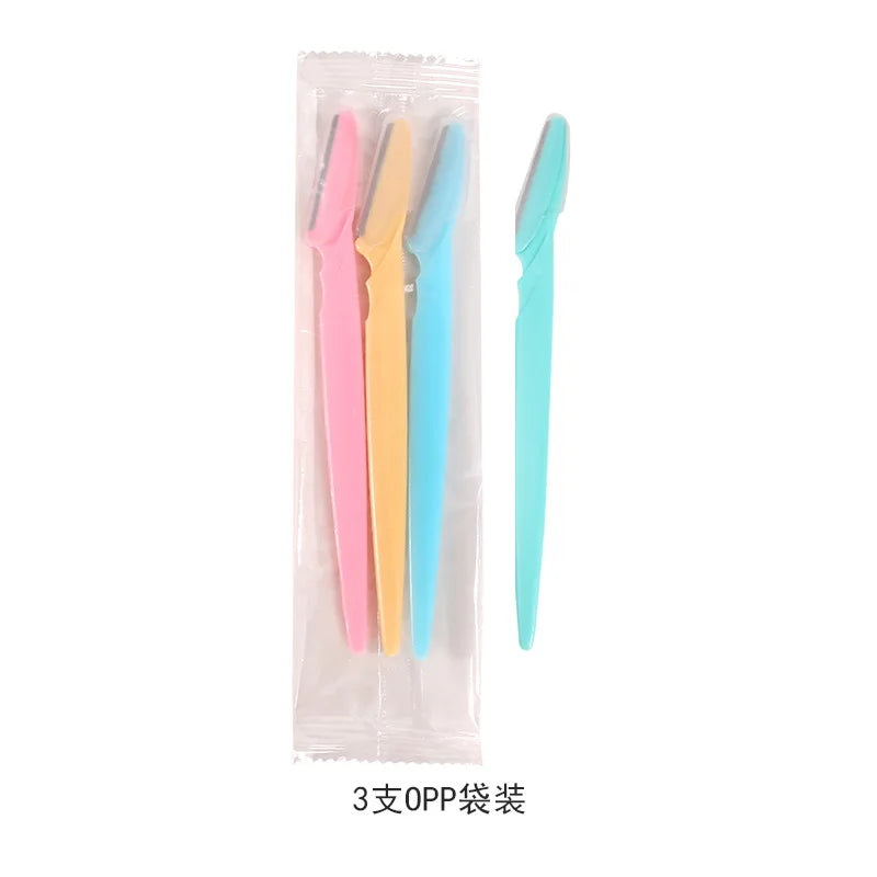 1Pcs Portable Woman Eyebrow Trimmer Face Blade Shaver Eye Brow Epilation Hair Removal Safety Eyebrow Cutting Makeup Tools