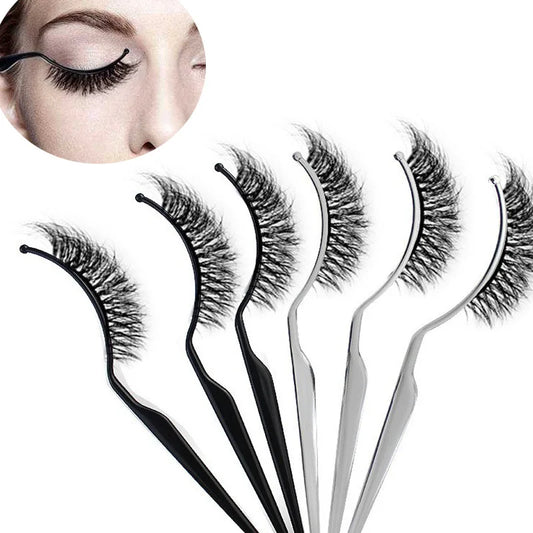 10 Pcs False Eyelash Style Display Stand Stick Board Lash Extension Try on Effect Exhibit Auxiliary Fake Lashes Holder Tools