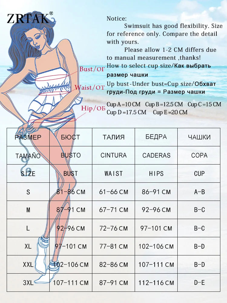 Zrtak Bikini Sexy Triangle Adjust Swimwear Women Bathing Suit