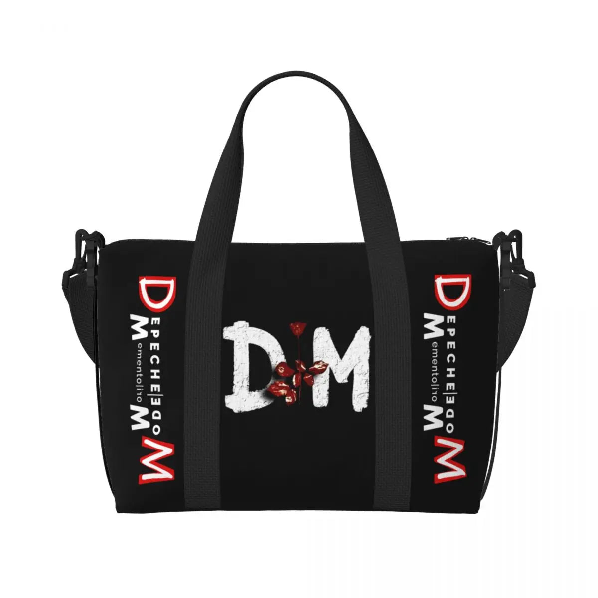 Custom Depeche Cool Mode Tote Bag Women Big Capacity DM Gym Beach Travel Bags