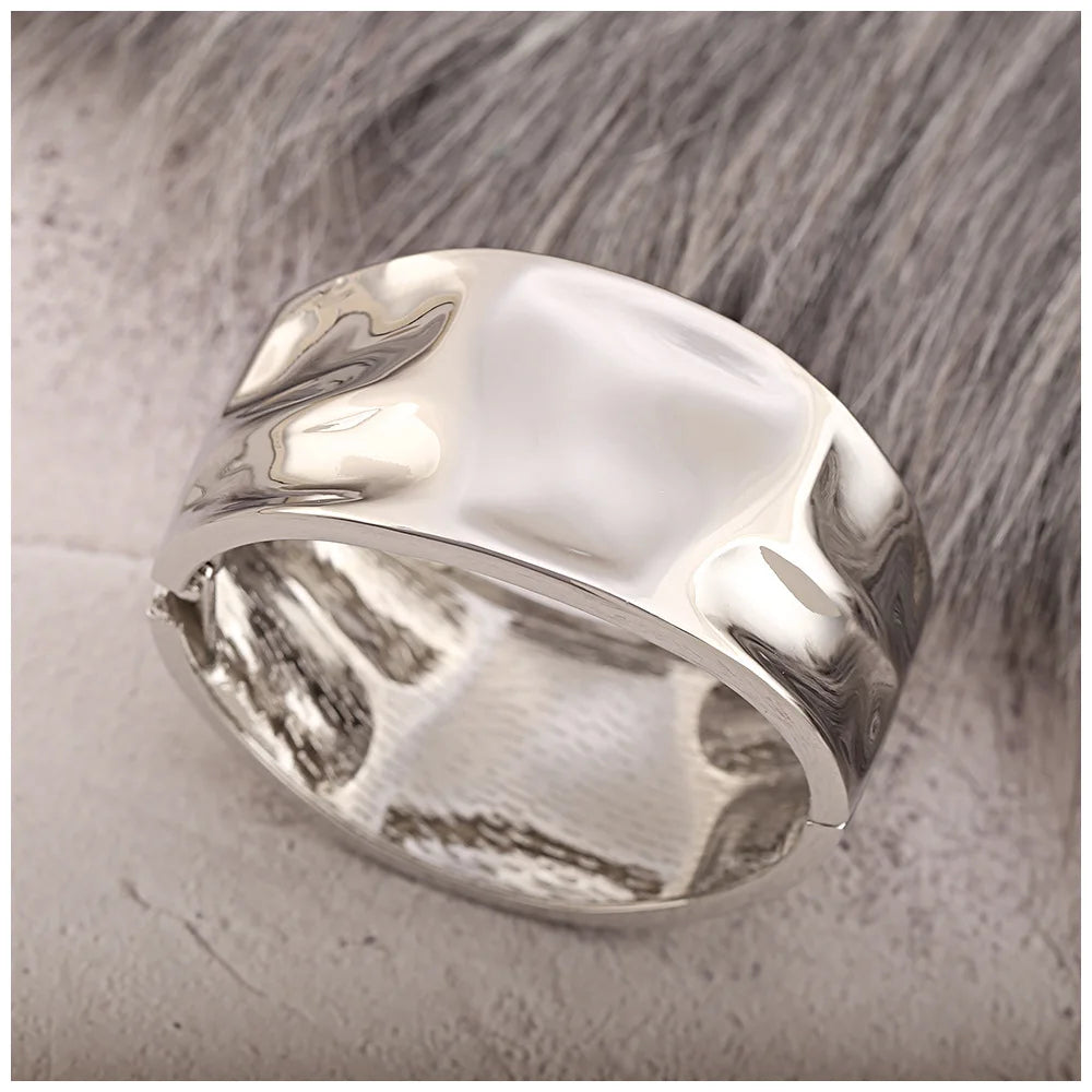 Gold Color Cuff Open Bracelet