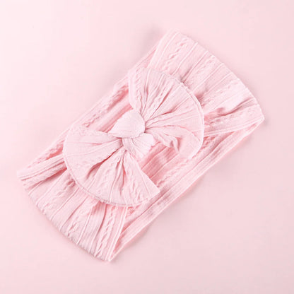 1pcs Bow Baby Head Band for Children Print Baby Headbands Newborn Cable Headband Turban Kids Headwear Baby Hair Accessories Girl