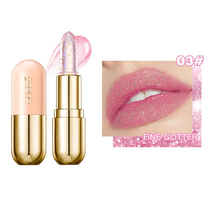 Jelly Lipstick Color Change With Temperature Lip Gloss Long Lasting Moisturizing Lip Balm Glitter Lipstick Cosmetics