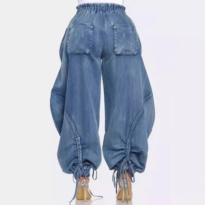 Autumn Fashion Loose Straight Wide Leg Denim Pants