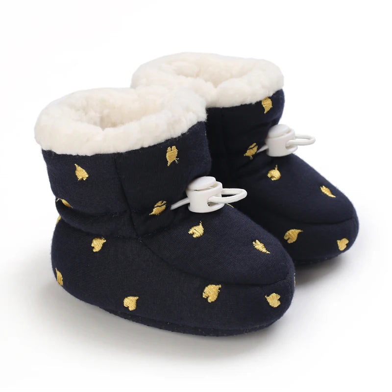 Winter Baby Shoes Boys Girls Cotton Soft Sole Snow Booties Thick Winter Warm Newborn Toddler Boots Shoes Frist Walking Shoes