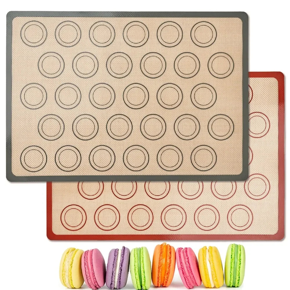 2025 1Pcs HOT SALE NEW Silicone Macaron Baking Mat - for Bake Pans - Macaroon/Pastry/Cookie Making - Professional Grade Nonstick