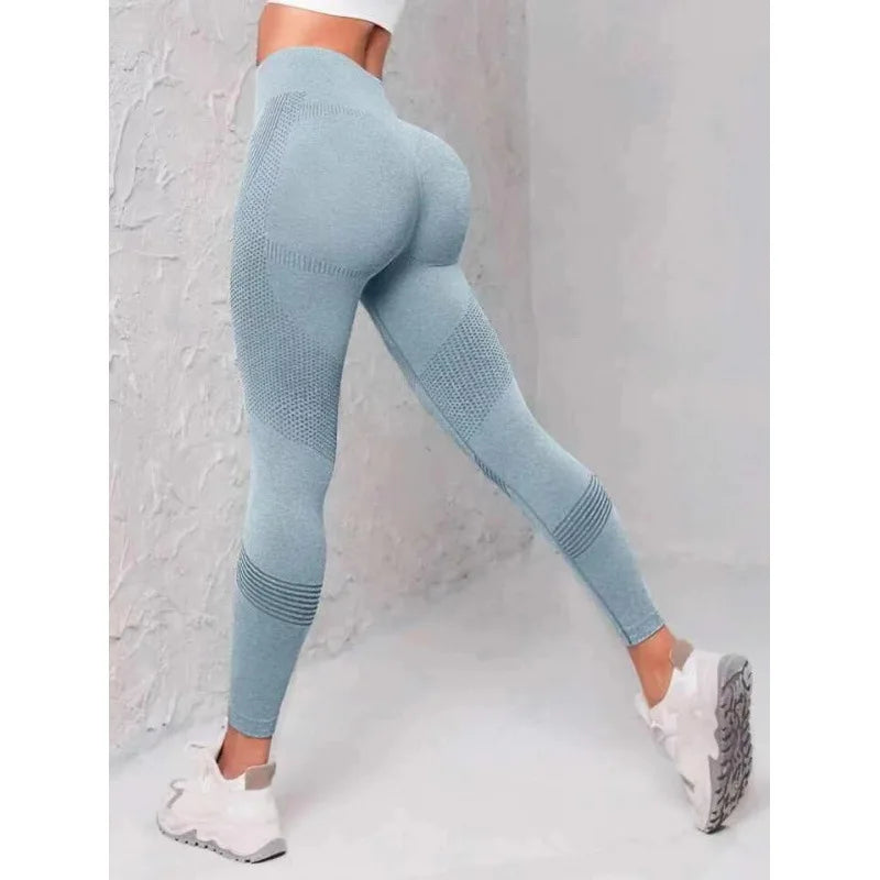 High Waisted Seamless Stretch Athletic Yoga Pants Leggings