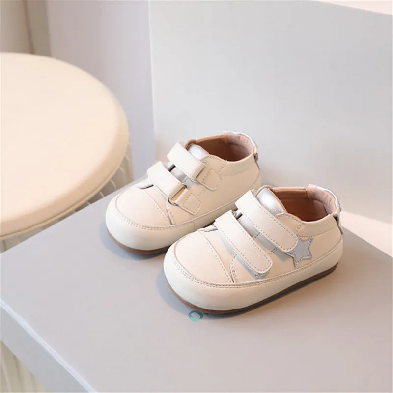0-5 Years New Baby Shoes Microfiber Leather Toddler Boys Barefoot Shoe