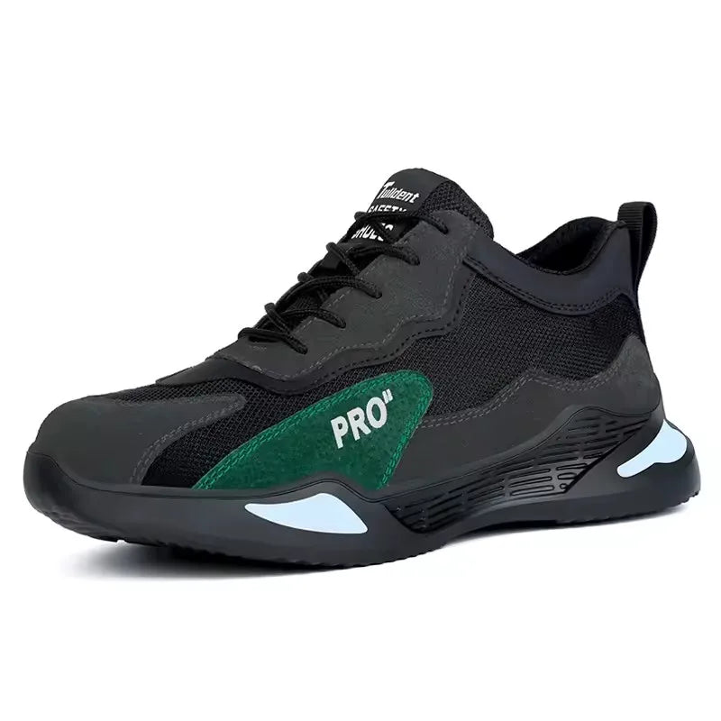 Fashion Safety Shoes Men Boots Steel Toe Shoes Men Puncture-Proof Work Sneakers Male Shoes Work Boots Indestructible Footwear