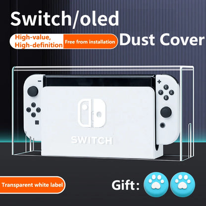 Clear Dust Cover for Nintendo Switch Oled Protection Games Accessories