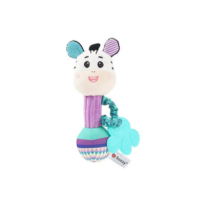 Baby Rattles Soft Stuffed Animal Rattle Hand Grip Baby Toys Shaker Crinkle Squeaky Sensory Soothing Toys Toddler Gifts