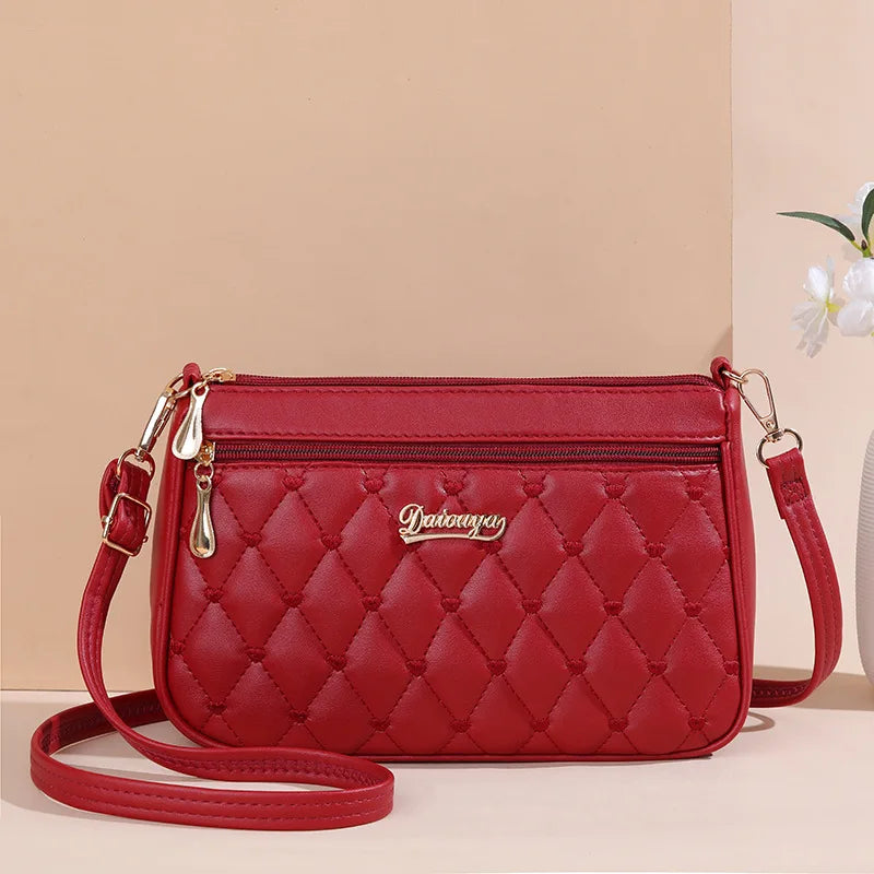 Embroidery Leather Handbags Bags for Women Sac a Main Ladies hair ball Hand Bag