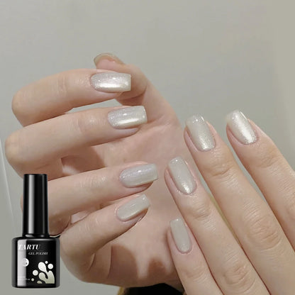 8ML Magnetic Cat Eye Gel Nail Polish Crystal Glassy Romantic Soak Off UV LED Gel Moonlight for Holiday DIY Art Party Birthday