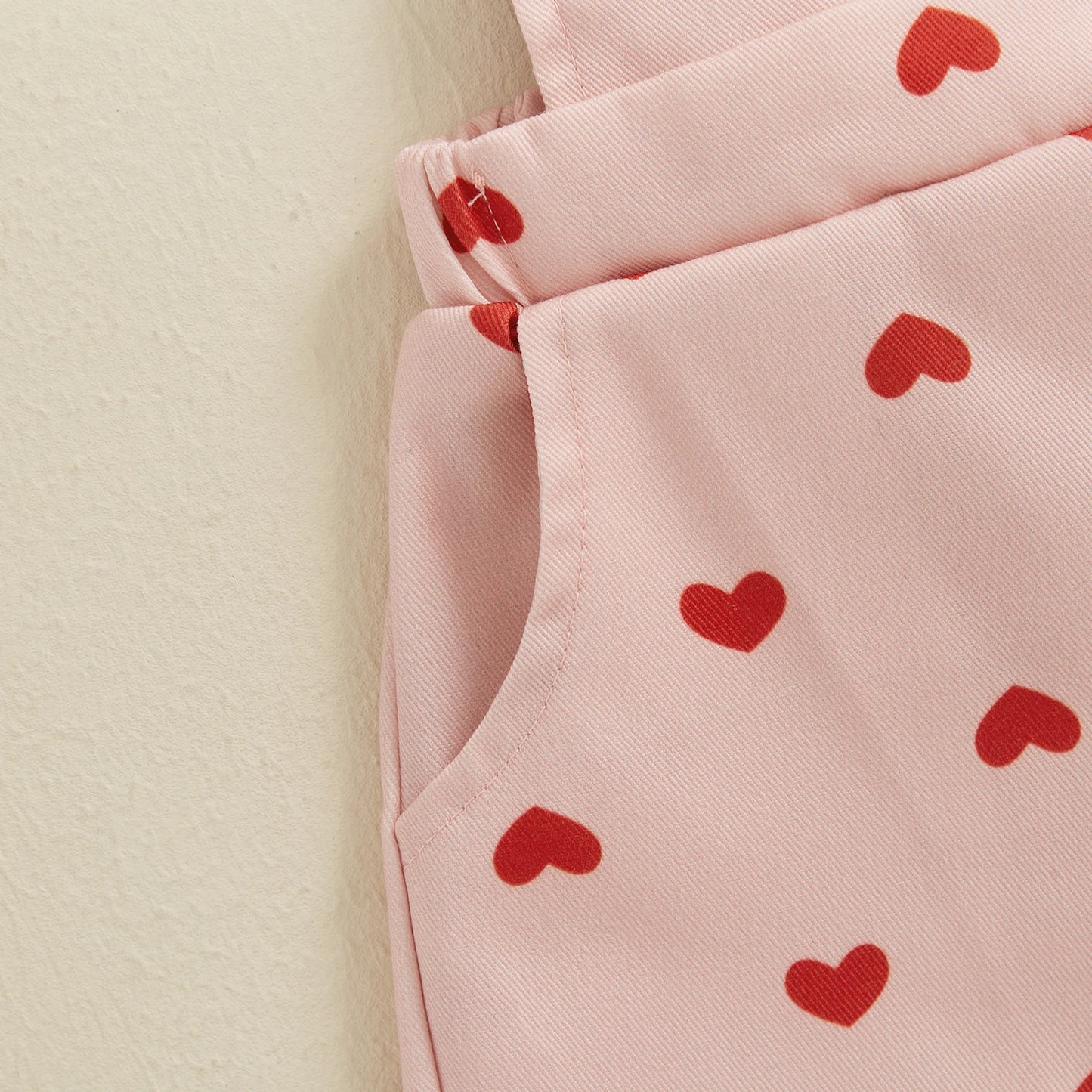 Sweet Kids Girls Suspender Jumpsuit Romper Princess Heart Print Letter Embroidery Toddler Overalls Shorts Playsuits