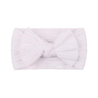 1pcs Newborn Baby Headband for Girls Elastic Knit Children Turban Baby Bows Soft Nylon Kids Headwear Hair Accessories Wholesale