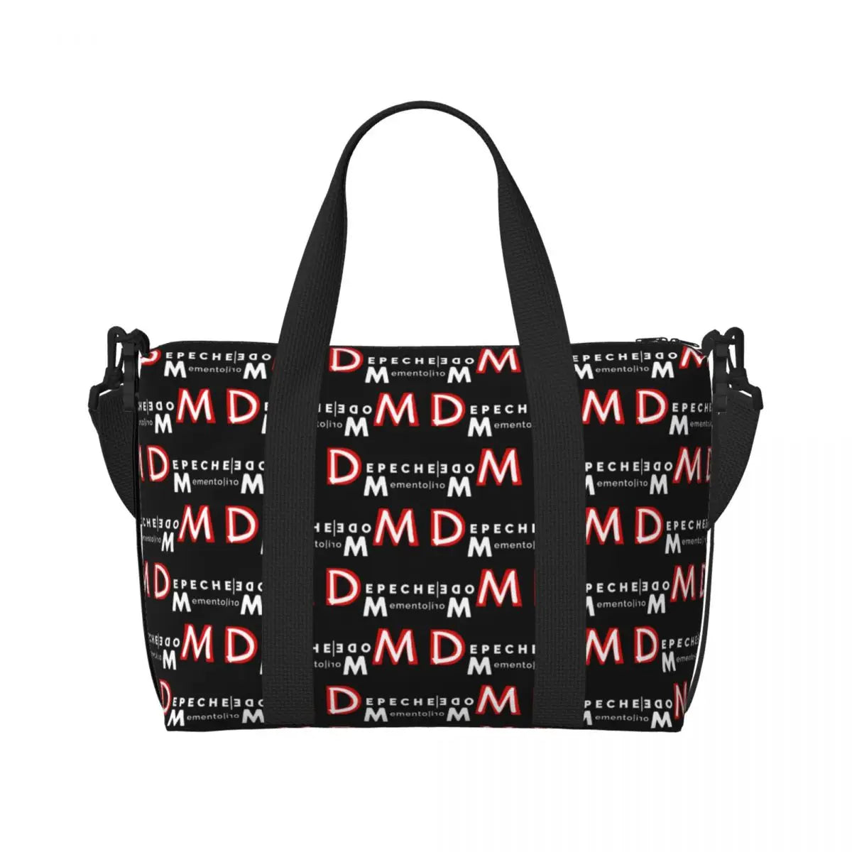 Custom Depeche Cool Mode Tote Bag Women Big Capacity DM Gym Beach Travel Bags