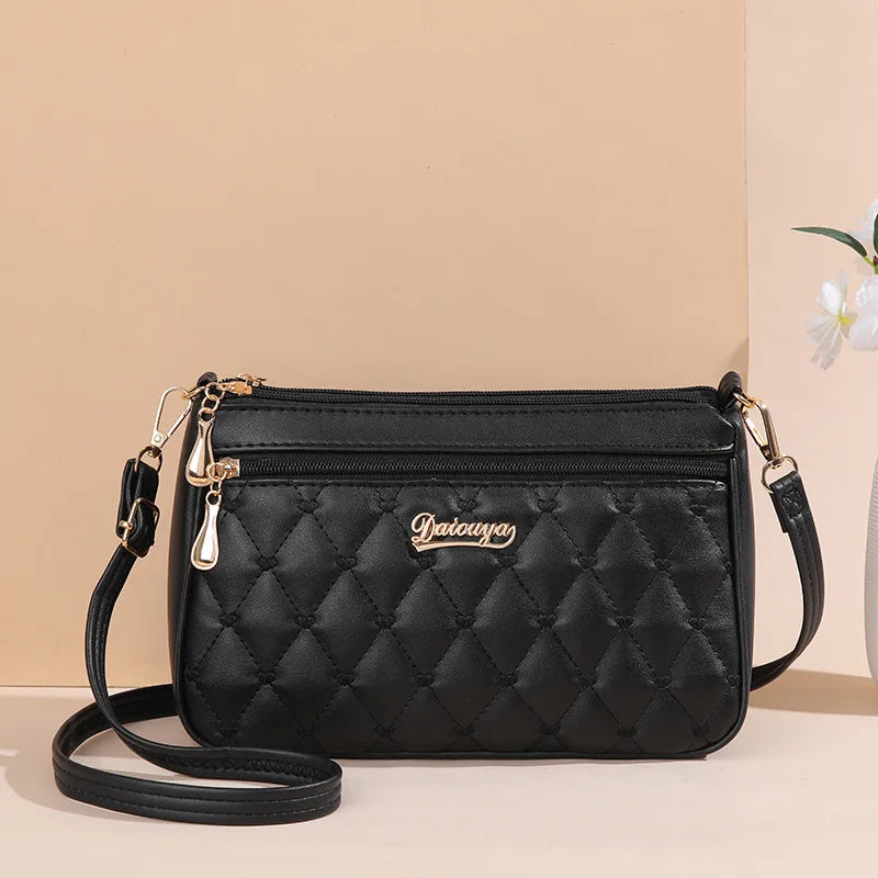 Embroidery Leather Handbags Bags for Women Sac a Main Ladies hair ball Hand Bag